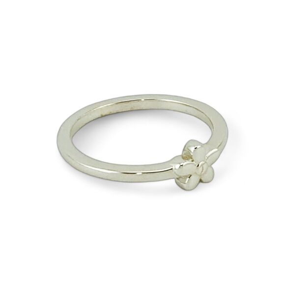 Sterling Silver 925 Baby Flower Ring - Picture 3 of 4